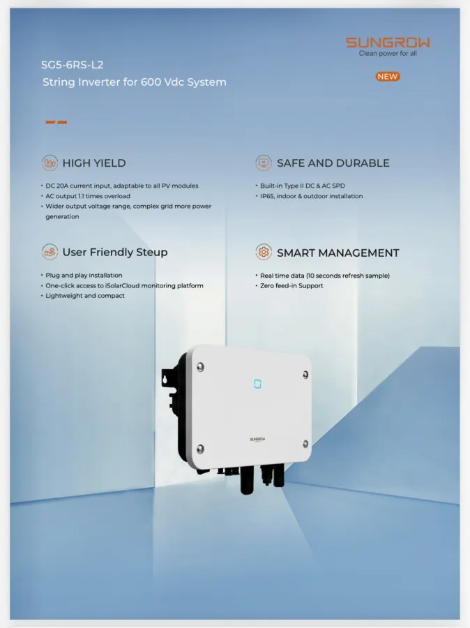 Sungrow solar inverter